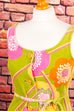 60s Frottee Kleid neon
