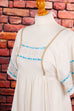 Hippie Kleid weiß Türkis