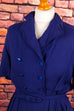 40s Kleid blau bestickt 30er 40er 50er blau Frau M 40-42 real-rockabilly Rockabilly S 36-38 Special vintageberlin.de