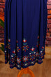 40s Kleid blau bestickt 30er 40er 50er blau Frau M 40-42 real-rockabilly Rockabilly S 36-38 Special vintageberlin.de