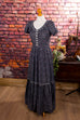 Boho Hippiekleid Baumwolle Default Title 70er blau Boho bunt Frau Hippie real-boho S 36-38 Schlager Special vintageberlin.de