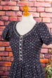 Boho Hippiekleid Baumwolle 70er blau Boho bunt Frau Hippie real-boho S 36-38 Schlager Special vintageberlin.de
