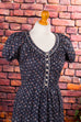 Boho Hippiekleid Baumwolle 70er blau Boho bunt Frau Hippie real-boho S 36-38 Schlager Special vintageberlin.de