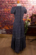 Boho Hippiekleid Baumwolle 70er blau Boho bunt Frau Hippie real-boho S 36-38 Schlager Special vintageberlin.de