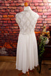 60s Tanzkleid silber 60er Abendmode Frau Hochzeit M 40-42 Rockabilly S 36-38 silber Special weiß vintageberlin.de
