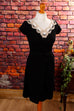 Elegantes Kleid kurz schwarz+ Spitze Default Title 90er Abendmode Boho Frau S 36-38 schwarz XS 32-34 vintageberlin.de