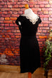 Elegantes Kleid kurz schwarz+ Spitze 90er Abendmode Boho Frau S 36-38 schwarz XS 32-34 vintageberlin.de