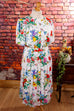 Sommerkleid bunt Falten