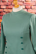60s Winterkleid grün Wolle