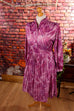 Vintage Plisseekleid lila 70er Disco Frau lila M 40-42 Rockabilly vintageberlin.de