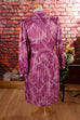 Vintage Plisseekleid lila 70er Disco Frau lila M 40-42 Rockabilly vintageberlin.de