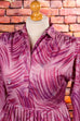 Vintage Plisseekleid lila 70er Disco Frau lila M 40-42 Rockabilly vintageberlin.de