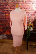 Strickkleid rosa Default Title 80er Boho Disco Frau M 40-42 Rockabilly rosa Sekretärin Special vintageberlin.de