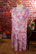 Vintage Kleid Flapper Stil 20er 80er bunt Charleston Disco Flapper&Charleston Frau L 44-46 lila M 40-42 Special vintageberlin.de