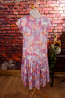 Vintage Kleid Flapper Stil 20er 80er bunt Charleston Disco Flapper&Charleston Frau L 44-46 lila M 40-42 Special vintageberlin.de
