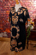 70s Loungekleid schwarz Muster Default Title 70er Boho bunt Disco Frau L 44-46 M 40-42 real-boho S 36-38 Schlager schwarz Special XL 48-50 vintageberlin.de