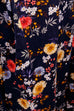 Stiefelrock blau Blumen blau bunt Frau L 44-46 vintageberlin.de