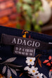 Stiefelrock blau Blumen blau bunt Frau L 44-46 vintageberlin.de