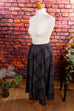 karierter Tweed Wollrock Taschen 70er Boho Frau grau Rockabilly S 36-38 Special XS 32-34 vintageberlin.de
