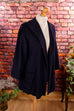 Wolle Kaschmir Jacke dunkelblau blau Boho Designer Frau L 44-46 M 40-42 S 36-38 Special vintageberlin.de