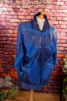 YSL Lederjacke blau