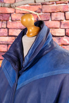 YSL Lederjacke blau