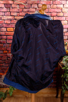 YSL Lederjacke blau
