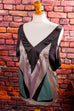 Barbara BUI Seidentop bunt Designer Frau S 36-38 silber Special vintageberlin.de