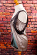 Barbara BUI Seidentop bunt Designer Frau S 36-38 silber Special vintageberlin.de