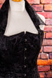 Schnürkorsage schwarz Brokat Frau Gothic S 36-38 schwarz Special XS 32-34 vintageberlin.de