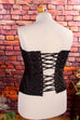 Schnürkorsage schwarz Brokat Frau Gothic L 44-46 M 40-42 schwarz Special vintageberlin.de