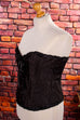 Schnürkorsage schwarz Brokat Frau Gothic L 44-46 M 40-42 schwarz Special vintageberlin.de