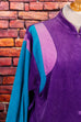 Frottee Bademantel lila 80er Frau lila M 40-42 Special vintageberlin.de