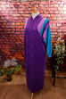 Frottee Bademantel lila 80er Frau lila M 40-42 Special vintageberlin.de