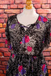 Hippie Maxikleid schwarz bunt 70er Boho bunt Frau Hippie M 40-42 real-boho Special vintageberlin.de