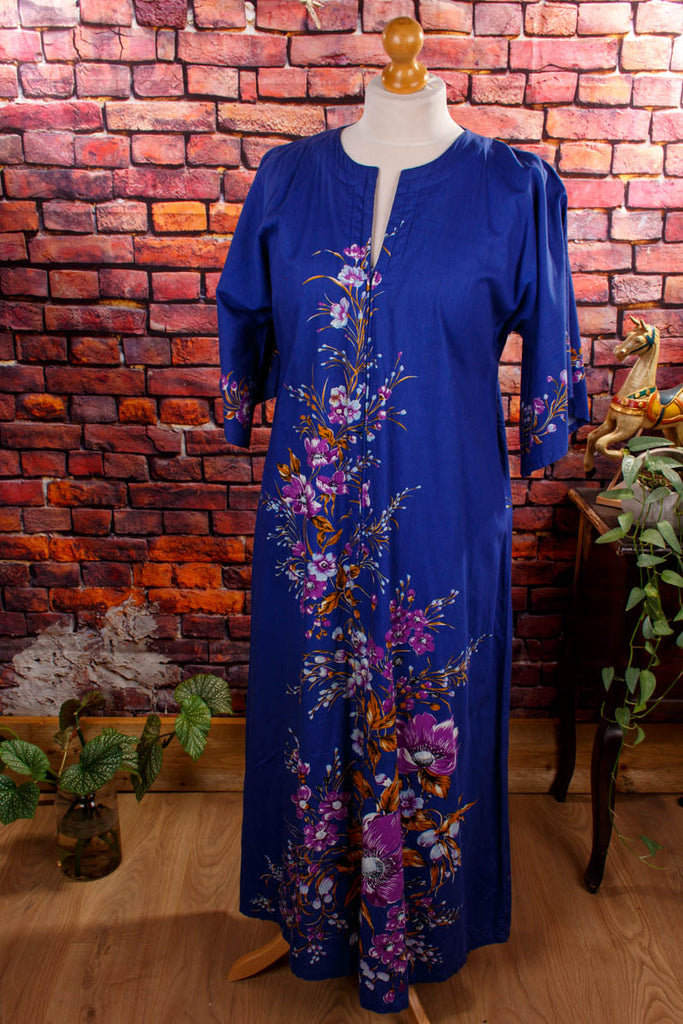 Boho Kaftankleid lila Default Title 70er Boho bunt Frau Hippie L 44-46 lila real-boho Special vintageberlin.de
