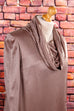Boho Rollkragenkleid 70er Boho braun Frau grau Hippie M 40-42 real-boho Schlager Special vintageberlin.de