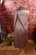 Boho Rollkragenkleid 70er Boho braun Frau grau Hippie M 40-42 real-boho Schlager Special vintageberlin.de