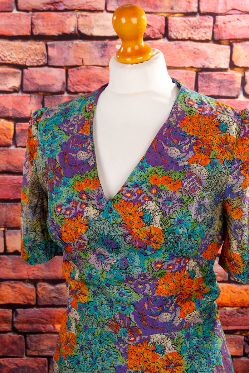 Boho Maxikleid bunt Blumen