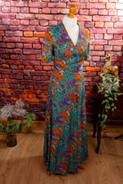 Boho Maxikleid bunt Blumen