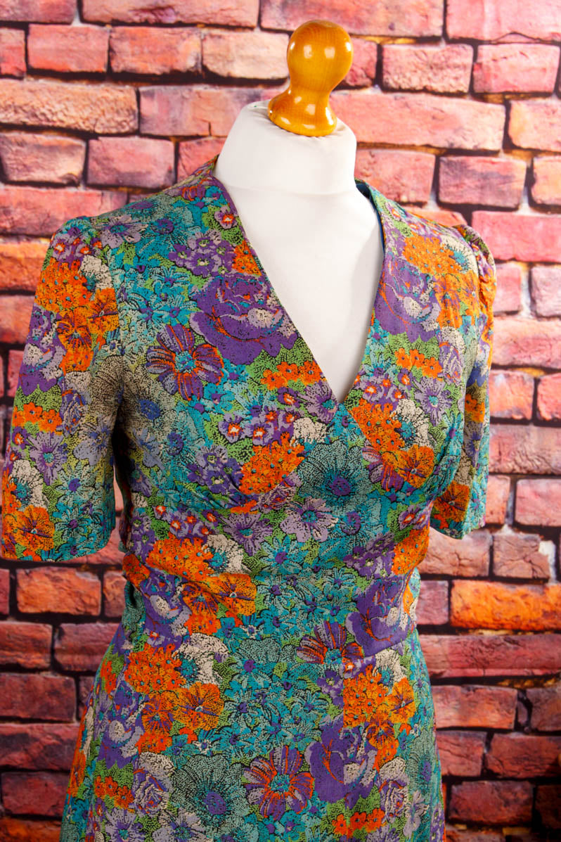 Boho Maxikleid bunt Blumen