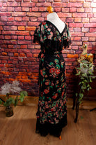 Hippie Maxikleid schwarz bunt