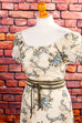 Nostalgiekleid creme Spitze 70er Abendmode beige Boho boho-wedding bunt Frau Hippie Hochzeit real-boho S 36-38 Schlager Special vintageberlin.de