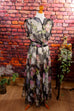 Chiffon Hippiekleid transparent Default Title 70er Abendmode Boho bunt Disco Frau Hippie L 44-46 M 40-42 schwarz Special vintageberlin.de