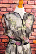 Chiffon Hippiekleid transparent 70er Abendmode Boho bunt Disco Frau Hippie L 44-46 M 40-42 schwarz Special vintageberlin.de