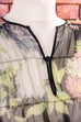 Chiffon Hippiekleid transparent 70er Abendmode Boho bunt Disco Frau Hippie L 44-46 M 40-42 schwarz Special vintageberlin.de