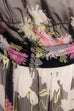 Chiffon Hippiekleid transparent 70er Abendmode Boho bunt Disco Frau Hippie L 44-46 M 40-42 schwarz Special vintageberlin.de