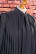 Vintage Plisseekleid grau Wolle 50er 60er Abendmode Frau grau L 44-46 M 40-42 Rockabilly S 36-38 Special vintageberlin.de