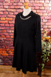 50er Jahre Wollkleid schwarz+Spitze 40er 50er 60er Abendmode Frau Gothic L 44-46 Rockabilly schwarz Special vintageberlin.de