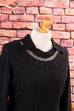 50er Jahre Wollkleid schwarz+Spitze 40er 50er 60er Abendmode Frau Gothic L 44-46 Rockabilly schwarz Special vintageberlin.de
